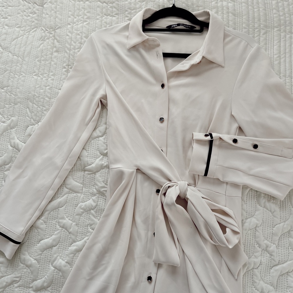 NEW ZARA belted dress